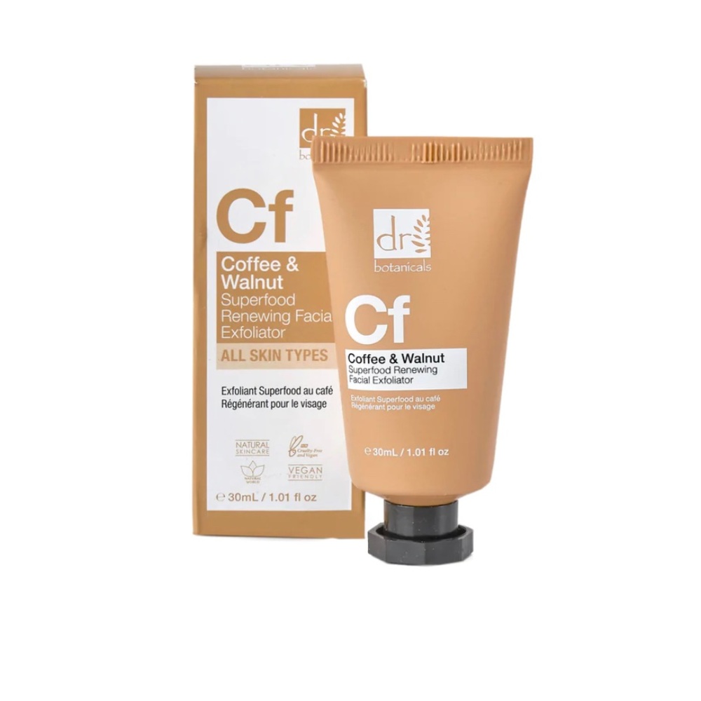 Dr. Botanicals coffee and walnut superfood renewing facial exfoliator